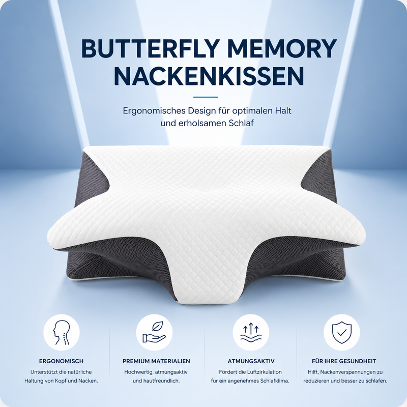 dreavo Cloud Pillow - Ergonomisches Memory Foam Kissen